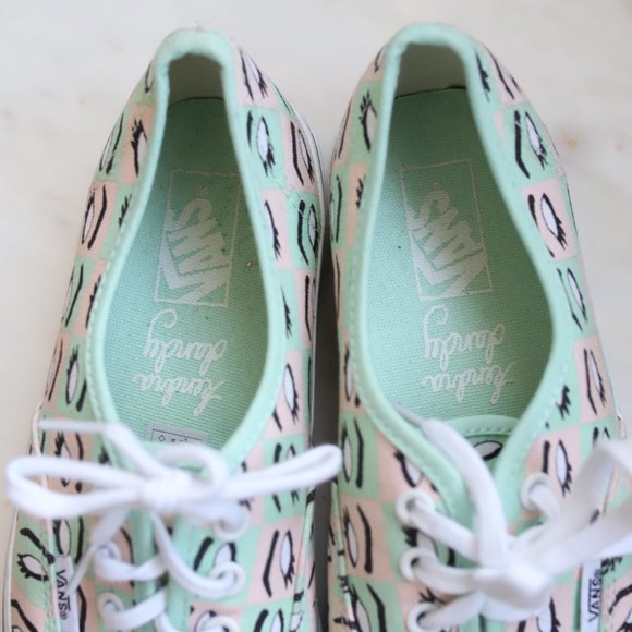 Vans Sneakers Pink and Green Size 7.5 - Picture 3 of 5